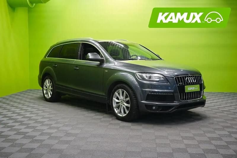 Hopea / harmaa Käytetty 2014 Audi Q7 S-Line Katumaasturi | 20 900 € (Supertarjous) - Kuva 1/4