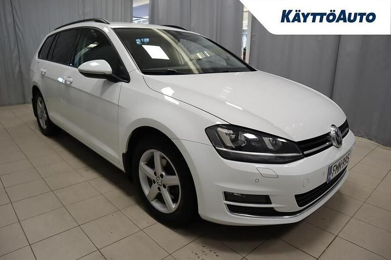 Käytetty VW Golf VII Allstar 110 HP (80 kW) 2016 Valkoinen Farmari