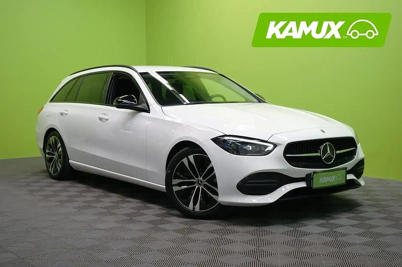 Valkoinen Käytetty 2022 Mercedes C220 Avantgarde Farmari | 34 900 € (Hieman kallis) - Kuva 1/4