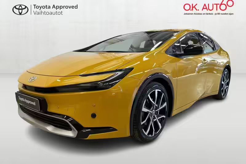 Keltainen Käytetty 2023 Toyota Prius Plug-in Hybrid Style Viistoperä | 34 490 € (Perustarjous) - Kuva 1/4
