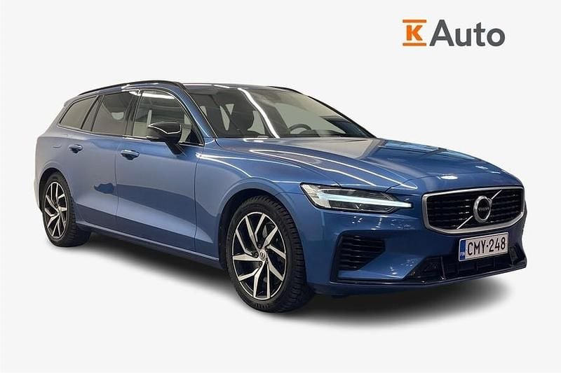 Käytetty Volvo V60 R-Design 392 HP (288 kW) 2019 Met. sininen Farmari