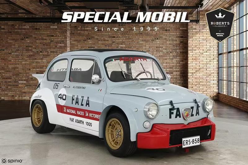 Valkoinen Käytetty 1973 Fiat 600 Abarth Viistoperä | 24 900 € - Kuva 1/4