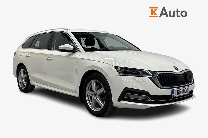 Valkoinen Käytetty 2021 Skoda Octavia Ambition Farmari | 19 490 € (Supertarjous) - Kuva 1/3