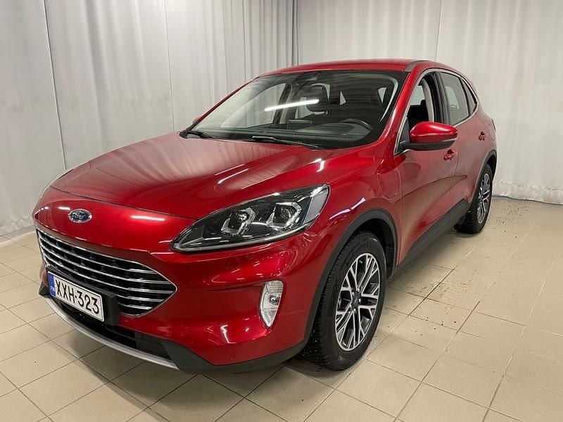 Punainen Käytetty 2021 Ford Kuga Titanium Katumaasturi | 19 900 € (Perustarjous) - Kuva 1/4