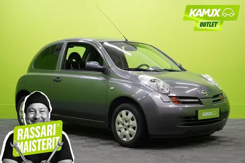 Hopea / harmaa Käytetty 2004 Nissan Micra Sedan | 1 500 € - Kuva 1/4