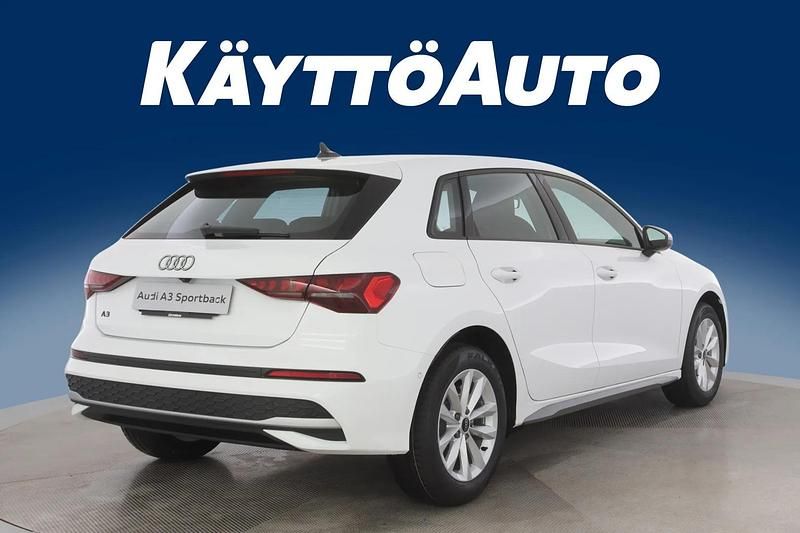 Uusi Audi A3 Sportback Design 116 HP (85 kW) 2025 Arkona valkoinen Viistoperä