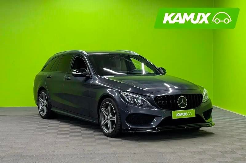 Hopea / harmaa Käytetty 2015 Mercedes C250 AMG Farmari | 20 890 € (Hieman kallis) - Kuva 1/4