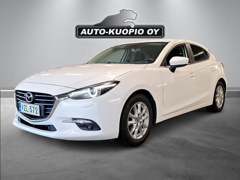 Käytetty Mazda 3 Optimum 120 HP (88 kW) 2018 Valkoinen Viistoperä