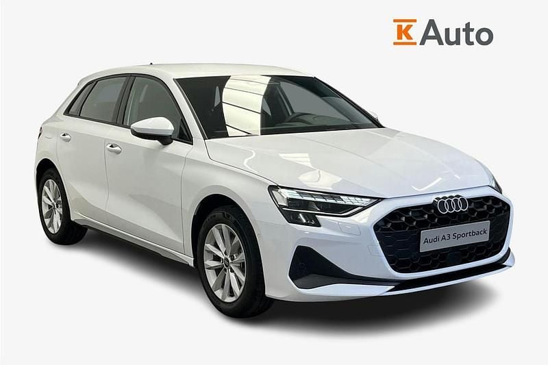 Uusi Audi A3 Sportback 114 HP (83 kW) 2026 Arkona valkoinen Viistoperä