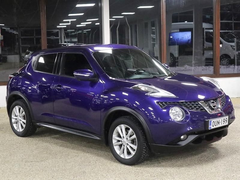 Käytetty Nissan Juke Acenta 116 HP (85 kW) 2015 Sininen Katumaasturi