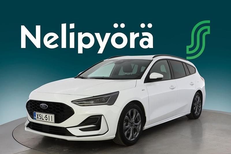 Valkoinen Käytetty 2024 Ford Focus ST-Line Farmari | 32 500 € (Kallis) - Kuva 1/3