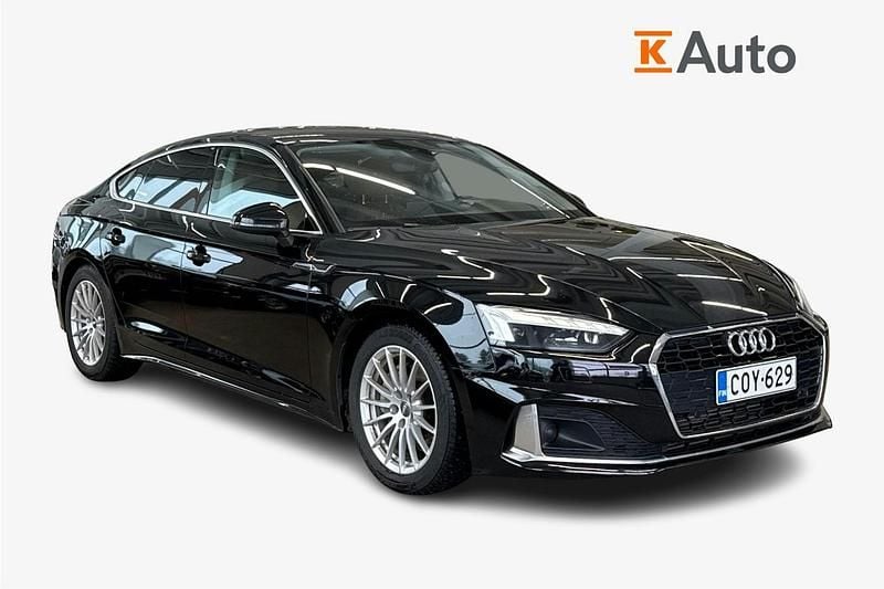 Käytetty Audi A5 Sportback Advanced Plus 204 HP (150 kW) 2021 Musta Viistoperä