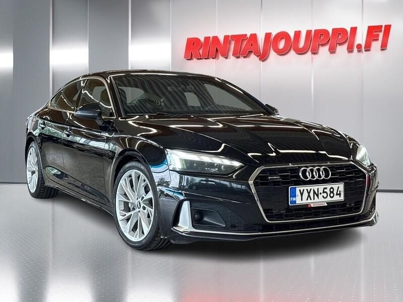 Musta Käytetty 2021 Audi A5 Sportback Advanced Plus Viistoperä | 29 430 € (Hieman kallis) - Kuva 1/3