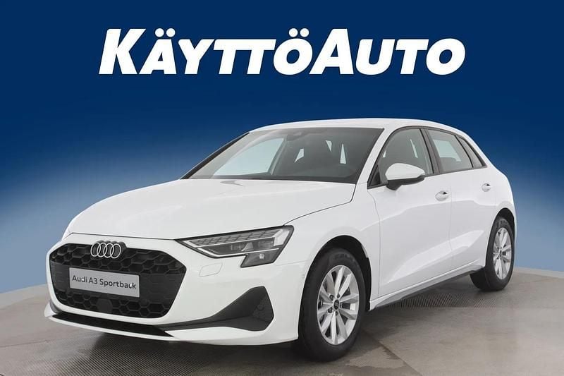 Uusi Audi A3 Sportback Design 116 HP (85 kW) 2025 Arkona valkoinen Viistoperä