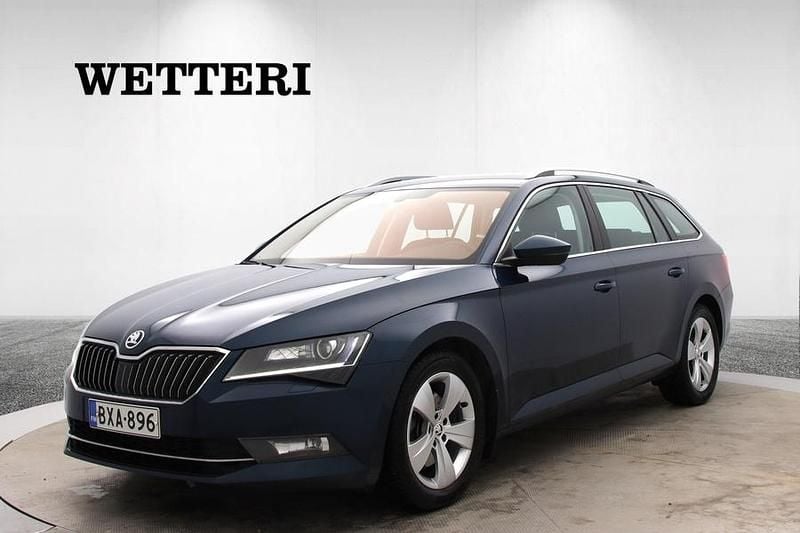 Sininen Käytetty 2019 Skoda Superb Business Line Farmari | 17 389 € (Hyvä tarjous) - Kuva 1/4