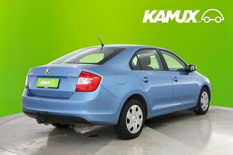 Käytetty Skoda Rapid Ambition 86 HP (63 kW) 2013 Sininen Viistoperä