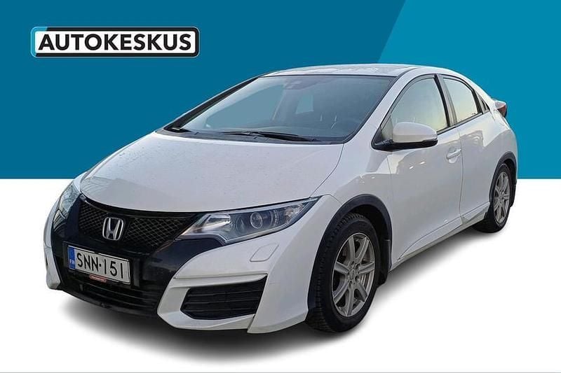 Valkoinen Käytetty 2015 Honda Civic Comfort Viistoperä | 12 290 € (Hyvä tarjous) - Kuva 1/2