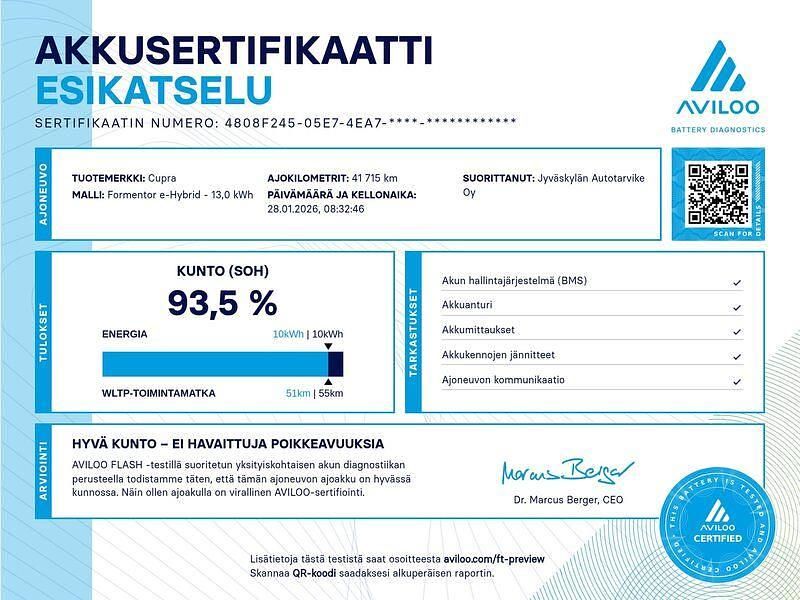 Käytetty Cupra Formentor 204 HP (150 kW) 2023 Musta Katumaasturi