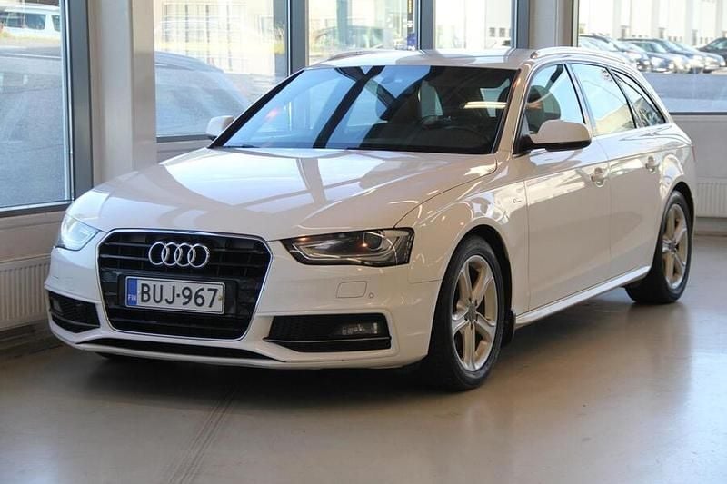 Valkoinen Käytetty 2015 Audi A4 S-Line Farmari | 9 990 € (Supertarjous) - Kuva 1/4