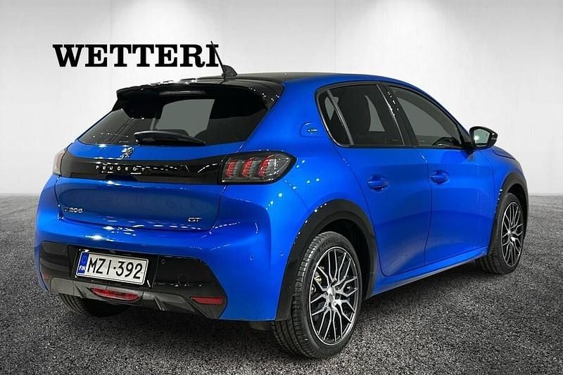 Käytetty Peugeot e-208 GTi 57 kW (78 HP) 2020 Sininen Viistoperä