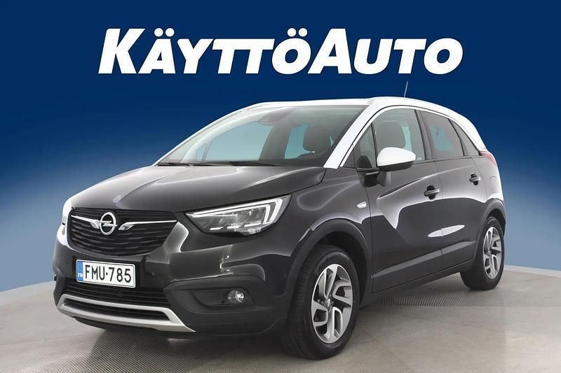 Käytetty Opel Crossland X Innovation 110 HP (80 kW) 2017 Musta Katumaasturi