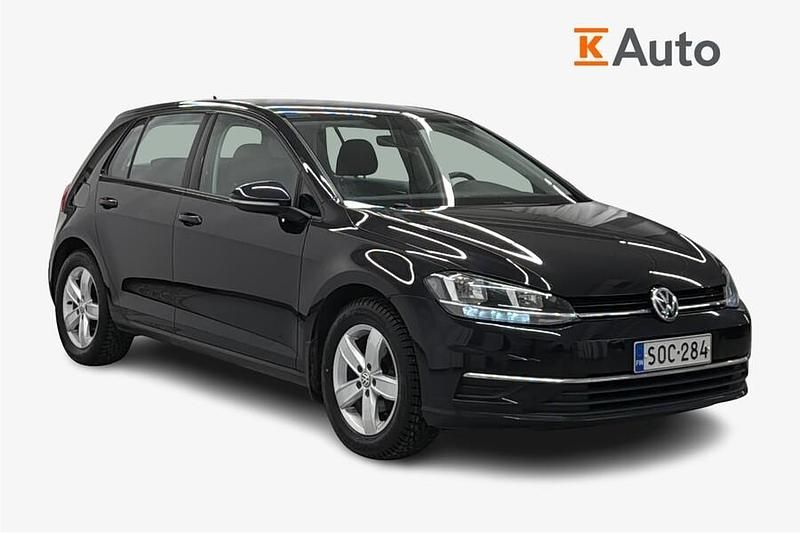 Käytetty VW Golf VII Comfortline 110 HP (80 kW) 2018 Musta Viistoperä