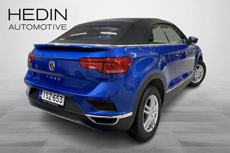 Käytetty VW T-Roc Cabriolet Style 150 HP (110 kW) 2020 Sininen Avoauto