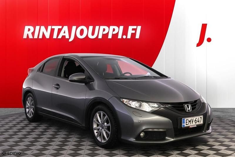 Harmaa Käytetty 2014 Honda Civic Lifestyle Viistoperä | 8 580 € (Perustarjous) - Kuva 1/3
