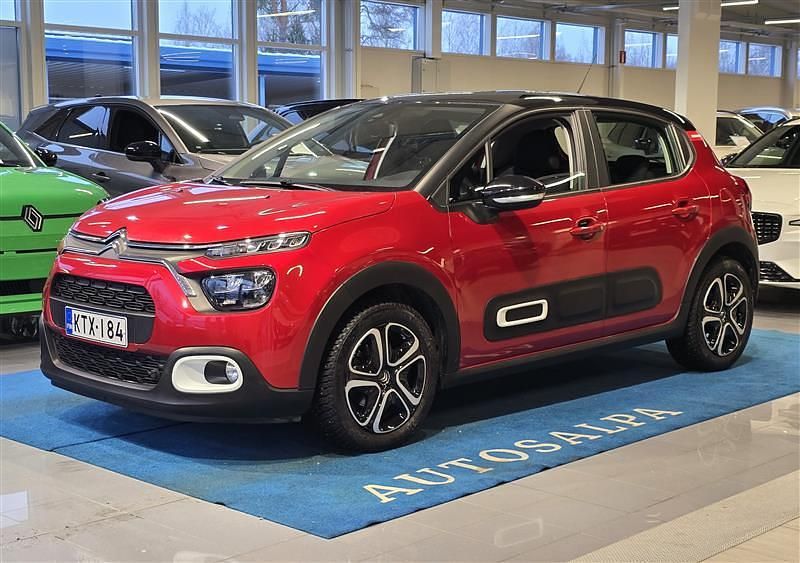 Käytetty Citroën C3 PureTech 83 HP (61 kW) 2020 Punainen Viistoperä