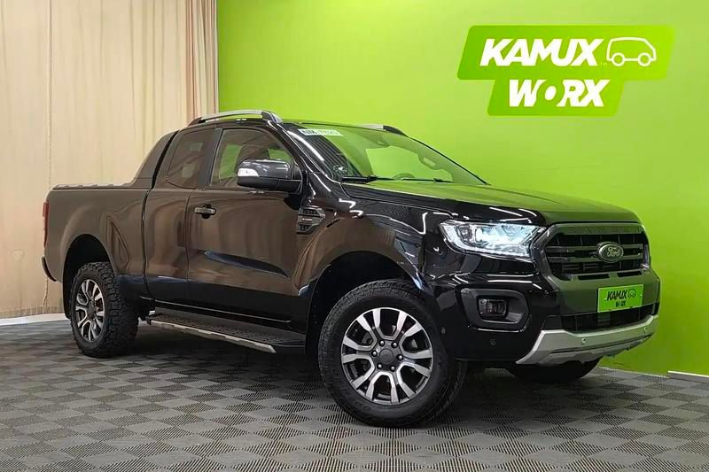 Musta Käytetty 2021 Ford Ranger Wildtrack Nouto | 32 900 € (Supertarjous) - Kuva 1/4