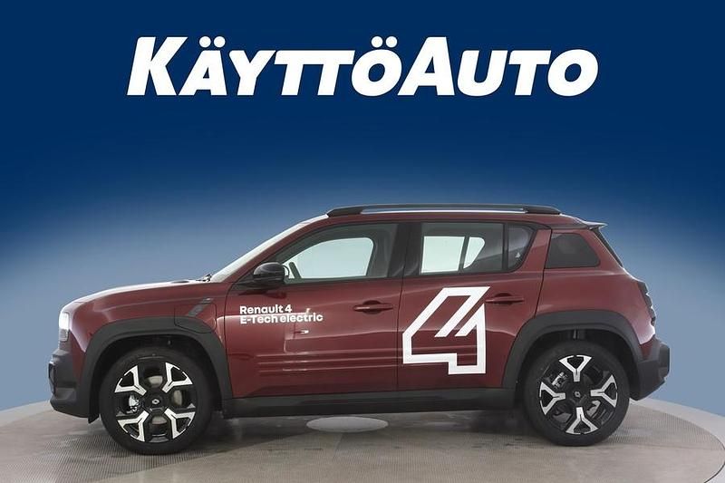 Uusi Renault 4 E-Tech Komfort 110 kW (150 HP) 2025 Carmin punainen met Katumaasturi