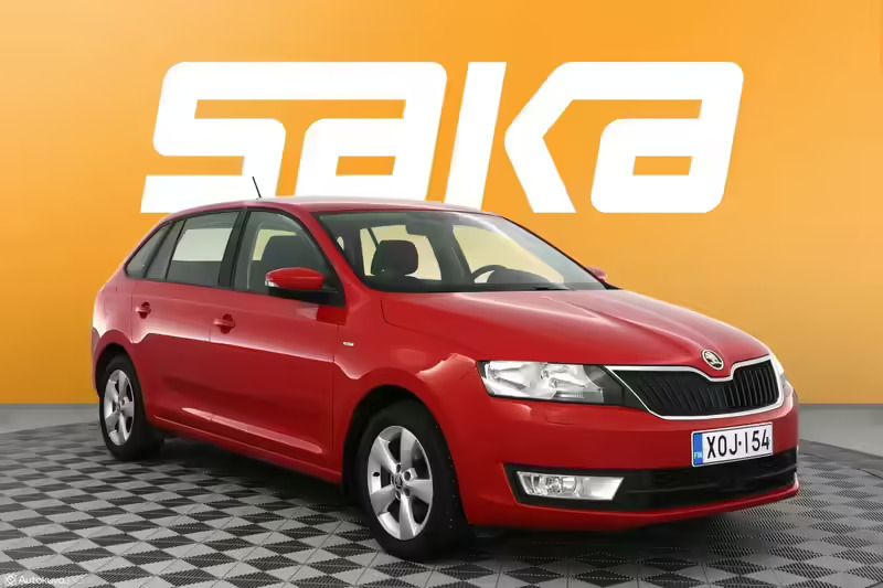 Punainen Käytetty 2017 Skoda Rapid Drive Viistoperä | 13 900 € (Perustarjous) - Kuva 1/3