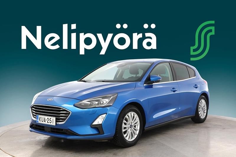 Sininen Käytetty 2020 Ford Focus Titanium Viistoperä | 18 490 € (Perustarjous) - Kuva 1/3