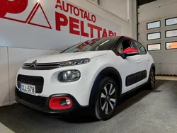 Valkoinen / punainen Käytetty 2018 Citroën C3 PureTech Viistoperä | 8 400 € (Supertarjous)
