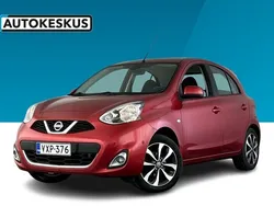 Punainen Käytetty 2015 Nissan Micra Acenta Viistoperä | 6 790 € (Hieman kallis)