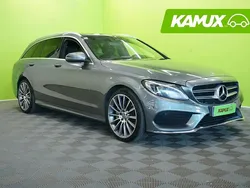 Hopea / harmaa Käytetty 2017 Mercedes C350e AMG Farmari | 18 950 € (Perustarjous)
