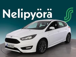 Valkoinen Käytetty 2017 Ford Focus ST-Line Viistoperä | 8 950 € (Perustarjous)