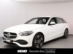 Valkoinen Käytetty 2024 Mercedes C300e Farmari | 49 800 € (Hieman kallis)
