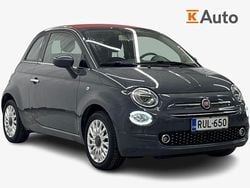 Harmaa Käytetty 2019 Fiat 500 Lounge Avoauto | 9 680 € (Perustarjous)
