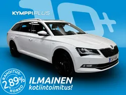 Valkoinen Käytetty 2015 Skoda Superb LAURIN & KLEMENT Farmari | 17 900 € (Kallis)