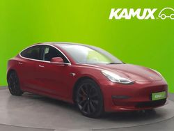 Rood Gebruikt 2020 Tesla Model 3 Performance Sedan | 25 900 € (Eerlijke prijs)