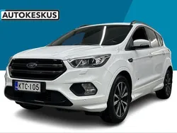 Valkoinen Käytetty 2018 Ford Kuga ST-Line Katumaasturi | 16 490 € (Supertarjous)