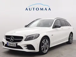 Valkoinen Käytetty 2021 Mercedes C300e Business Farmari | 32 800 € (Hieman kallis)