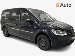 Musta Käytetty 2018 VW Caddy Maxi Trendline Tila-auto | 13 900 € (Hyvä tarjous)