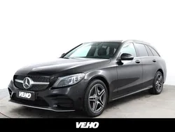 Musta Käytetty 2018 Mercedes C220 AMG Farmari | 32 900 € (Kallis)