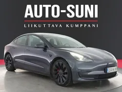 Harmaa Käytetty 2021 Tesla Model 3 Performance Sedan | 30 890 € (Hyvä tarjous)