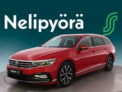 Punainen Käytetty 2021 VW Passat R-line Farmari | 31 490 € (Kallis)