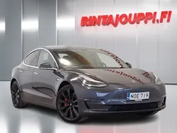 Harmaa Käytetty 2020 Tesla Model 3 Performance Sedan | 27 990 € (Hyvä tarjous)