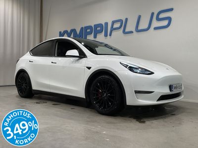 käytetty Tesla Model Y Performance - RAHOITUSKORKO 3,49% - Uberturbine / 2x renkaat ja vanteet / Premium audio / Valkoinen