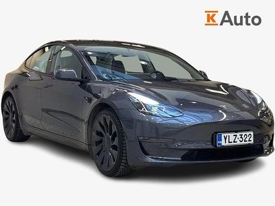 Harmaa Käytetty 2022 Tesla Model 3 Performance Sedan | 34 290 € (Perustarjous)